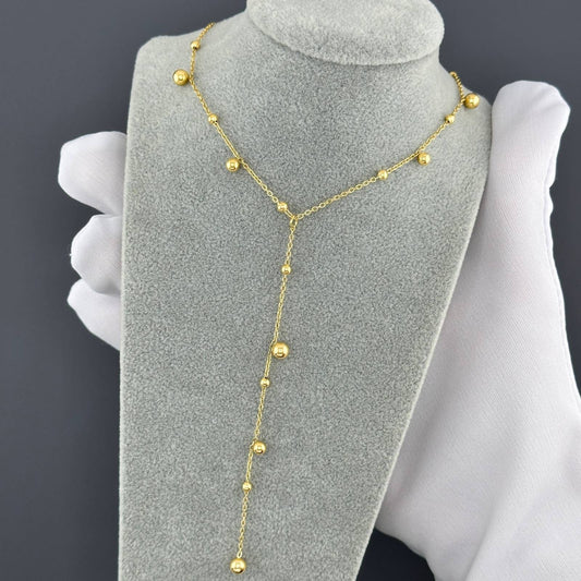 Necklace, 18K Gold Plated Steel