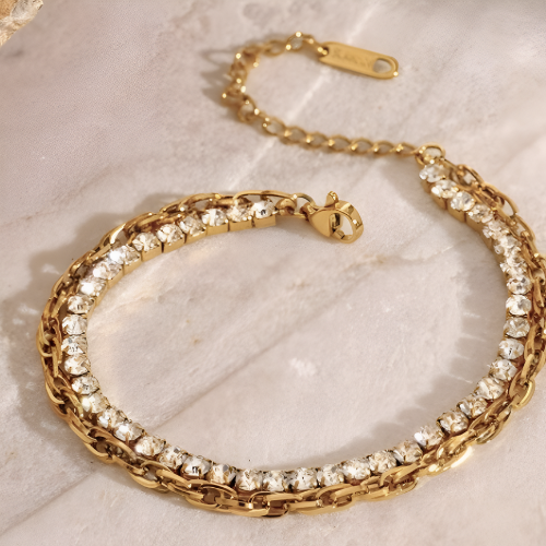 Crystal Chain Bracelet